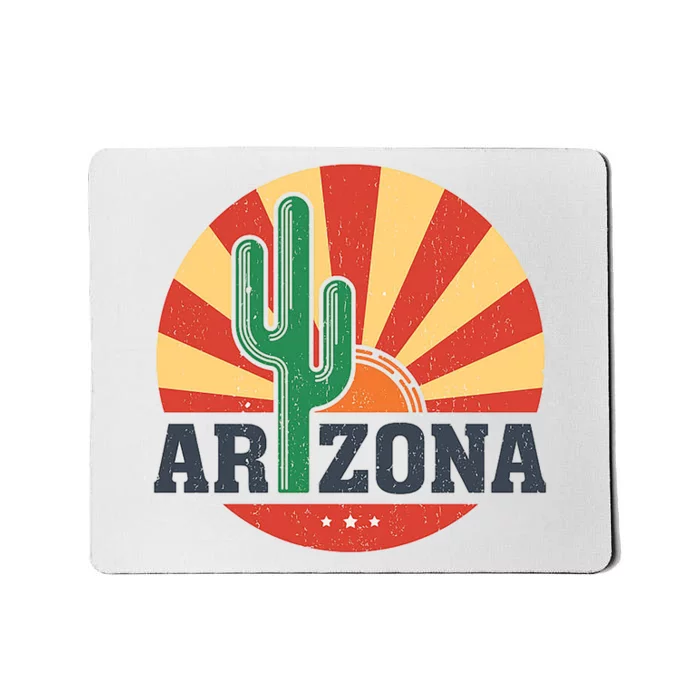 Arizona Cactus Sunset 3 Stars Mousepad