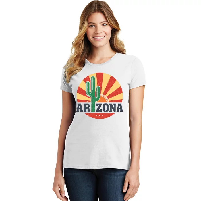 Arizona Cactus Sunset 3 Stars Women's T-Shirt