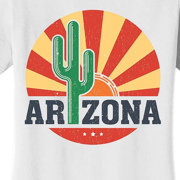 Arizona Cactus Sunset 3 Stars Women's T-Shirt