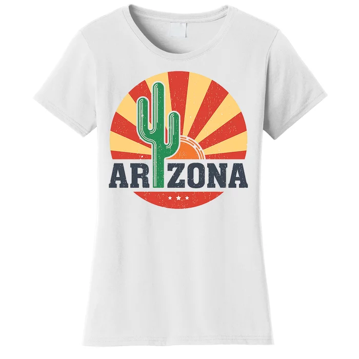 Arizona Cactus Sunset 3 Stars Women's T-Shirt