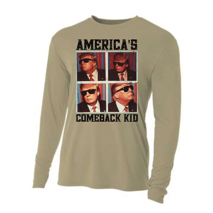 Americas Comeback Second Term President Trump Return Cooling Performance Long Sleeve Crew