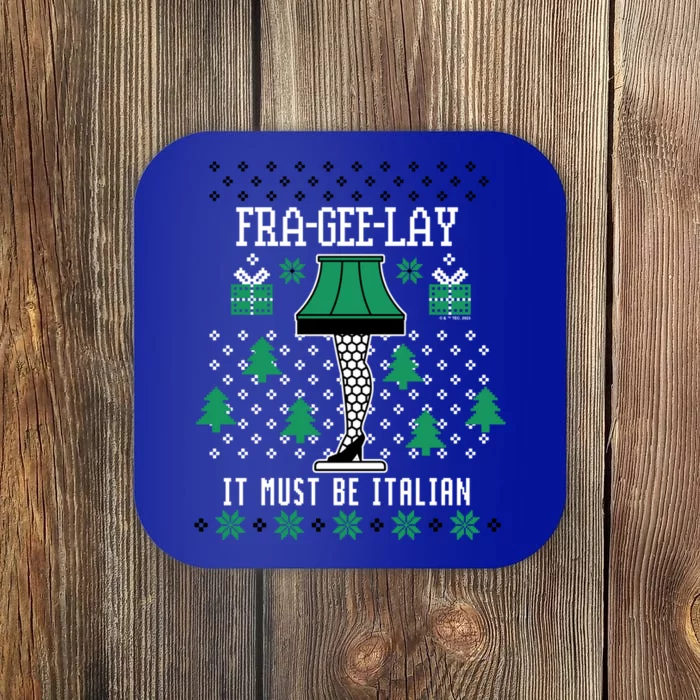 A Christmas Story Fra Gee Lay Ugly Sweater Pattern Gift Coaster