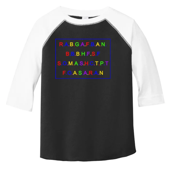 Act Up City Girls R.A.B.G.A.F.B.A.N.B.B.B.H.F.S.F S.O.M.A.S.H.C.T.P.T Toddler Fine Jersey T-Shirt