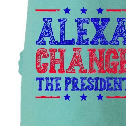 Alexa Change The President Funny Political Doggie 3-End Fleece Hoodie