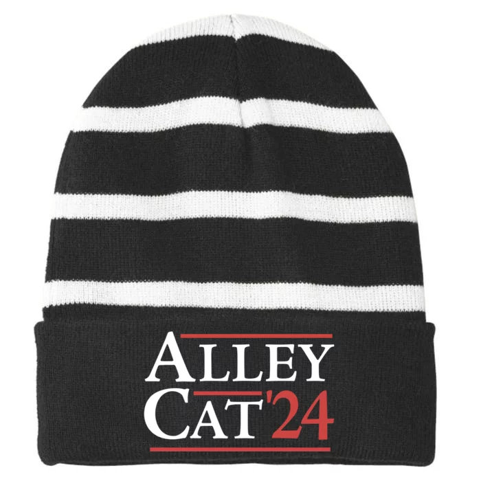 Alley Cat Trump 2024 Striped Beanie with Solid Band