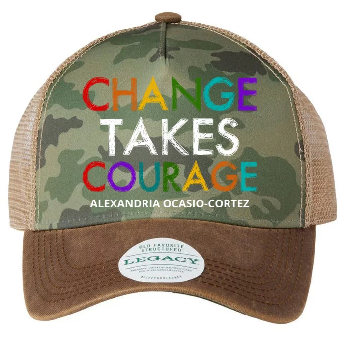 AOC Changes Takes Courage Alexandria Ocasio Cortez Legacy Tie Dye Trucker Hat