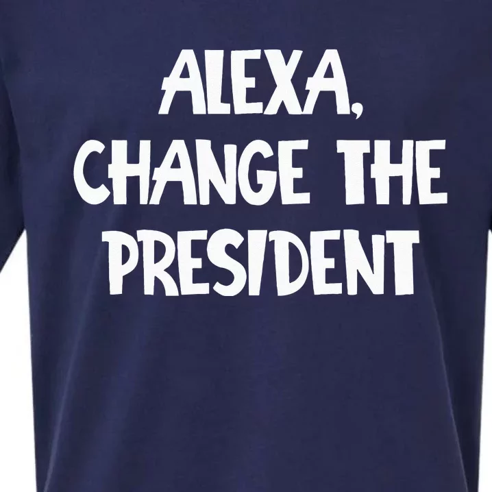 Alexa Change The President Sueded Cloud Jersey T-Shirt