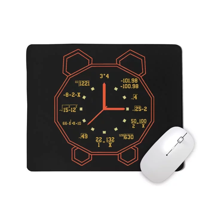 Alarm Clock Time Math Watch Mathematician Mousepad