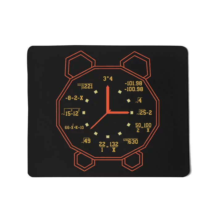 Alarm Clock Time Math Watch Mathematician Mousepad