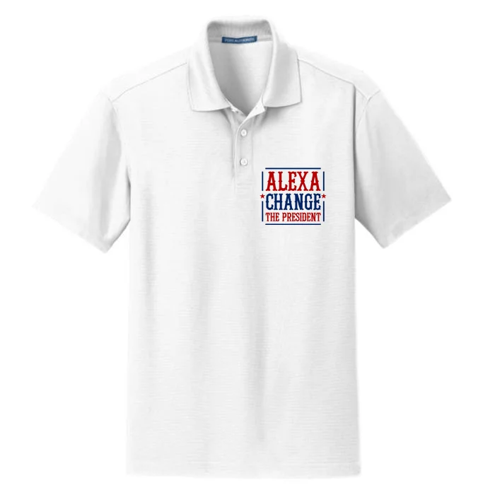 Alexa Change The President Dry Zone Grid Performance Polo