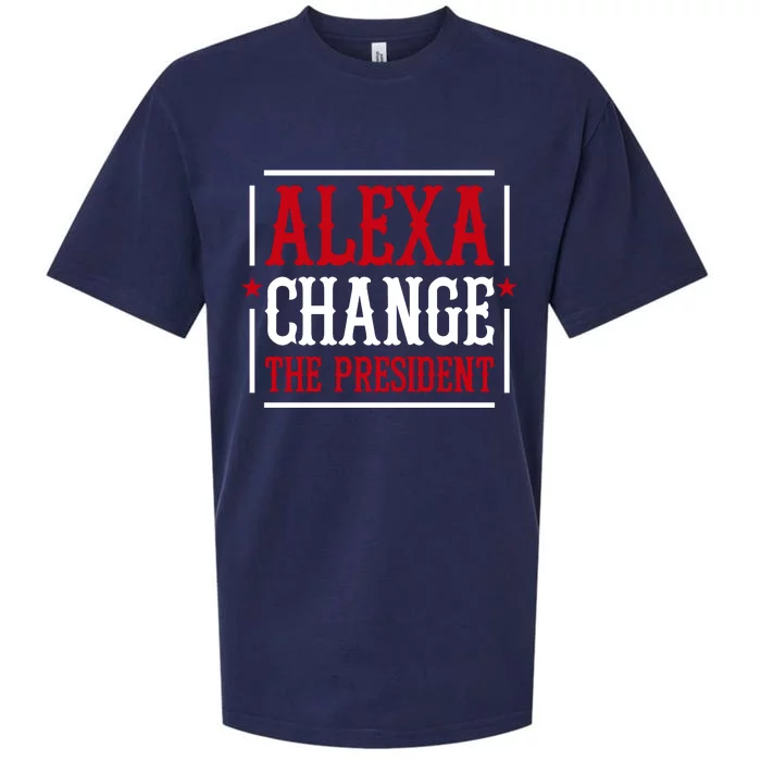 Alexa Change The President Sueded Cloud Jersey T-Shirt