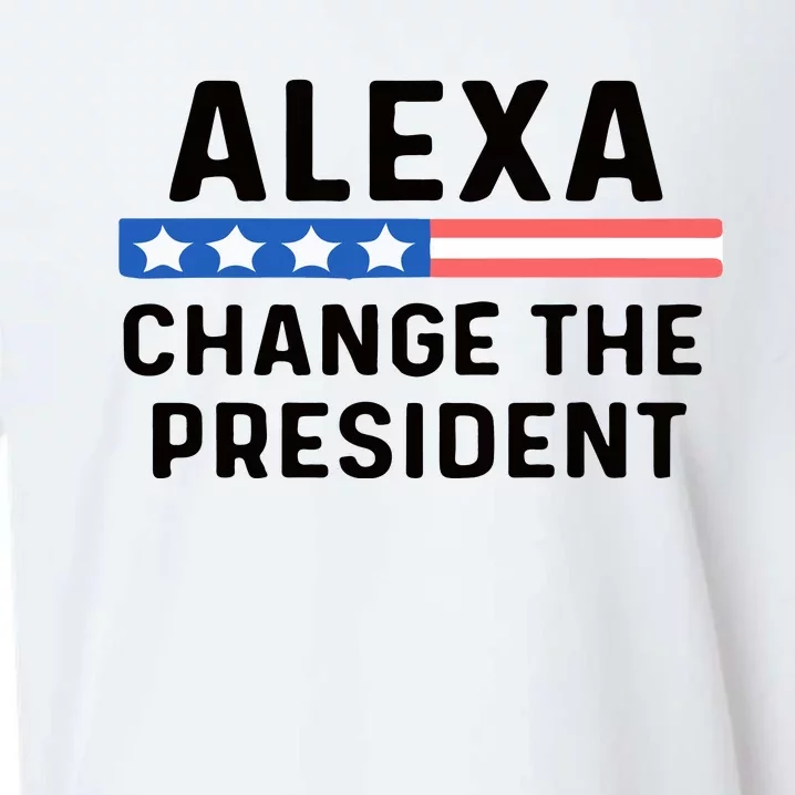 Alexa Change The President Men’s Funny Quote Sueded Cloud Jersey T-Shirt