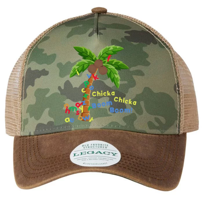 Alphabet Coconut Tree Chicka Chicka Boom Boom Legacy Tie Dye Trucker Hat