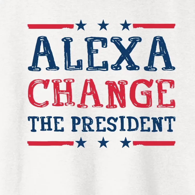 Alexa Change The President Women's Crop Top Tee