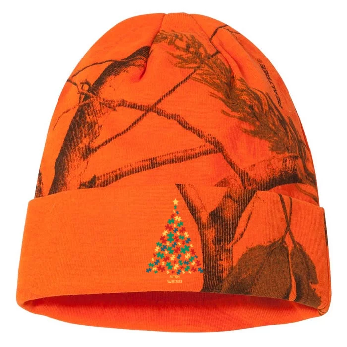 Autism Christmas Tree Puzzle Autism Awareness Day Kati - 12in Camo Beanie