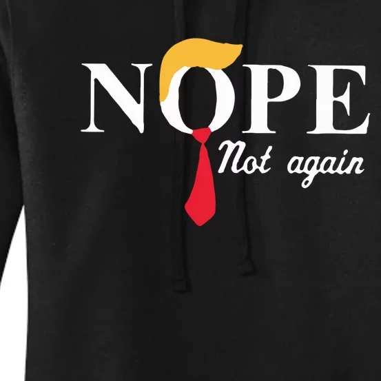 Anderson Cooper Trump Nope Not Again Jeras Ikehorn Women's Pullover Hoodie