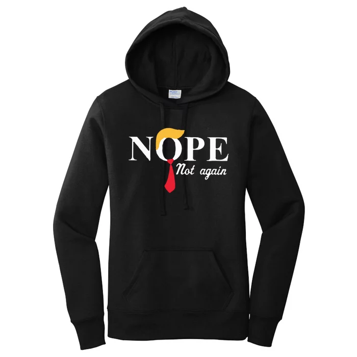 Anderson Cooper Trump Nope Not Again Jeras Ikehorn Women's Pullover Hoodie