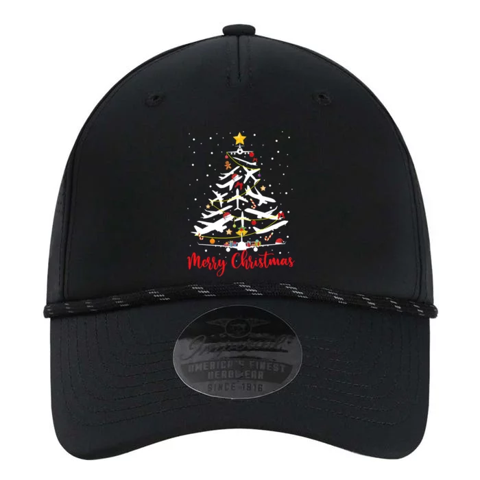 Airplane Christmas Tree Merry Christmas Most Likely Pilot Performance The Dyno Cap