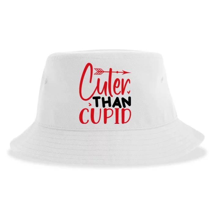 Arrow Cuter Than Cupid Valentine Day Gift Sustainable Bucket Hat