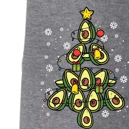 Avocado Christmas Tree Xmas Pajamas Pjs Fruit Lover Great Gift Doggie 3-End Fleece Hoodie