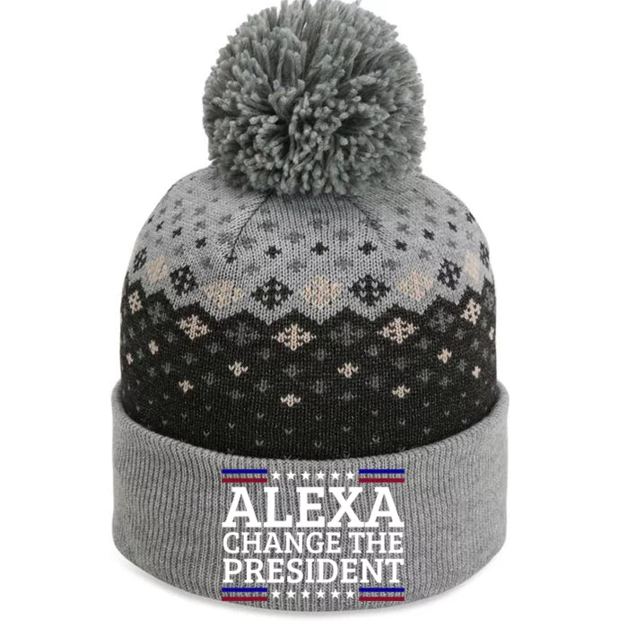 Alexa Change The President Funny Political Impeach 46 The Baniff Cuffed Pom Beanie