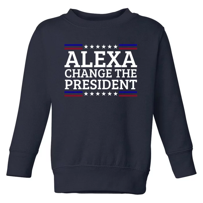 Alexa Change The President Funny Political Impeach 46 Toddler Sweatshirt