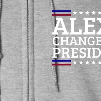 Alexa Change The President Funny Political Impeach 46 Full Zip Hoodie