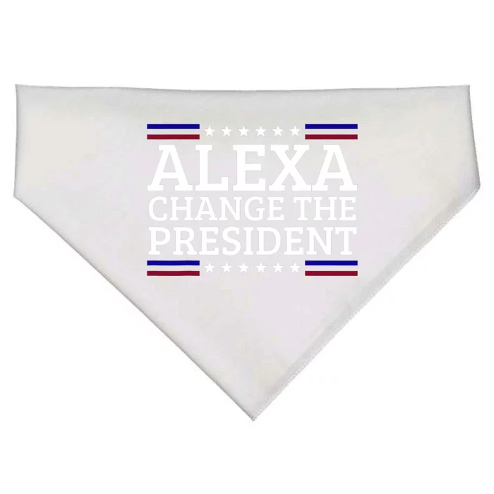 Alexa Change The President Funny Political Impeach 46 USA-Made Doggie Bandana