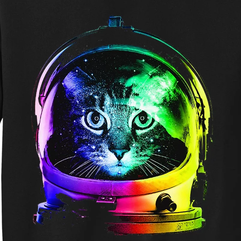 Astronaut cat Tee space cat funny astronomy Tall Sweatshirt