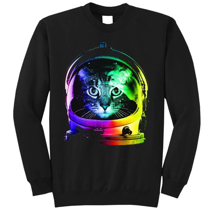 Astronaut cat Tee space cat funny astronomy Tall Sweatshirt