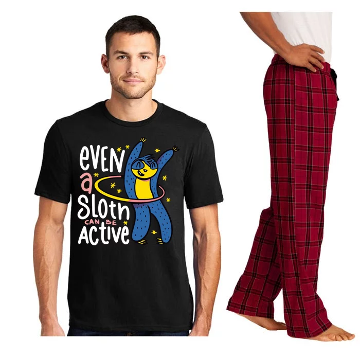 Active Sloth Funny Pajama Set