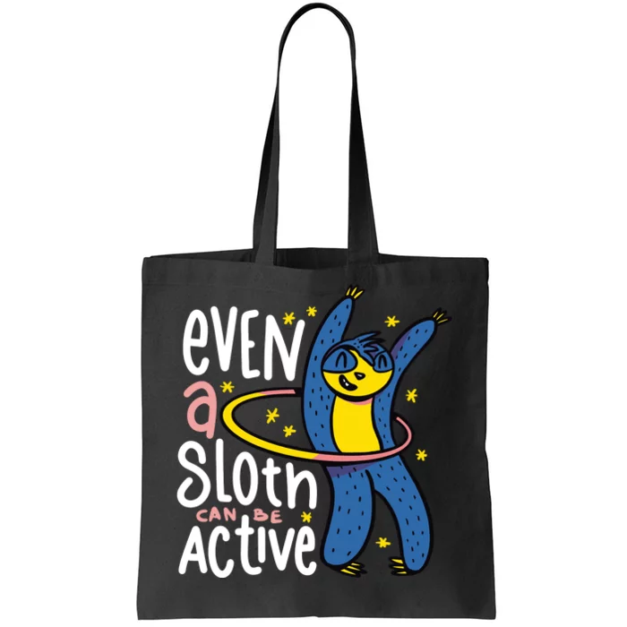 Active Sloth Funny Tote Bag