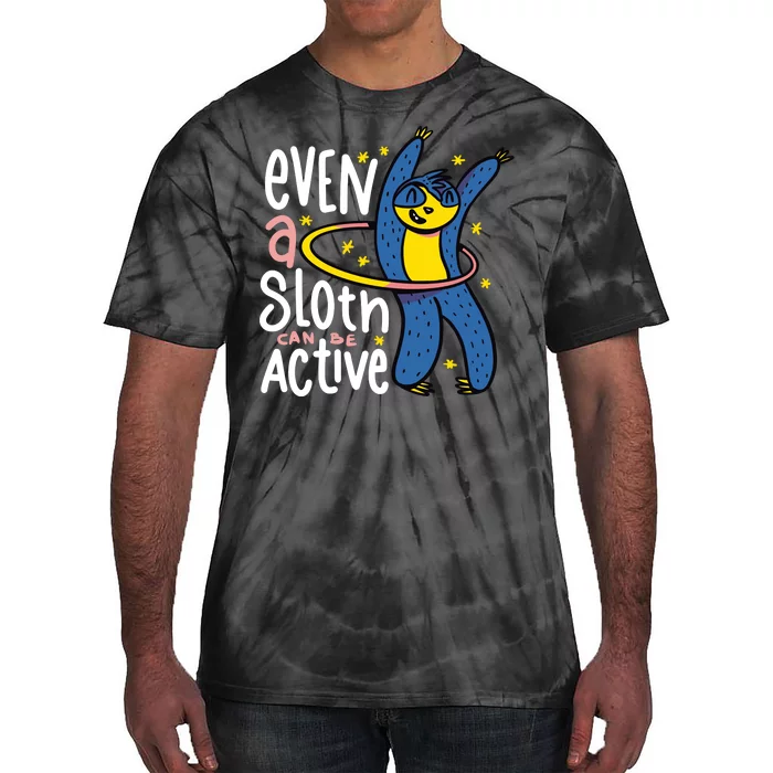 Active Sloth Funny Tie-Dye T-Shirt