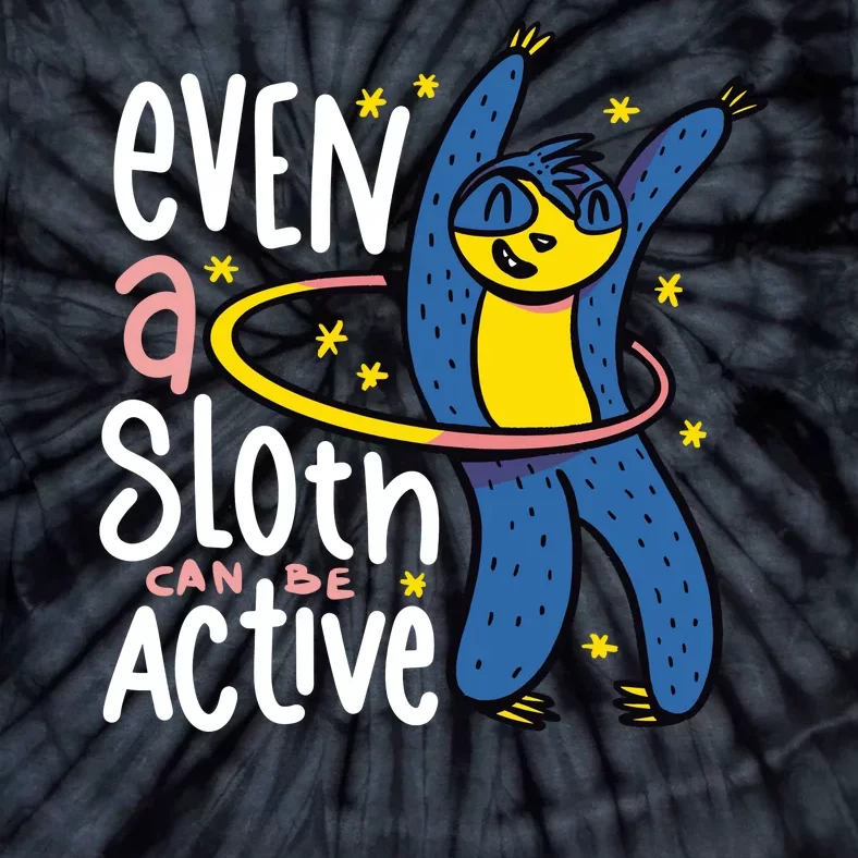 Active Sloth Funny Tie-Dye T-Shirt