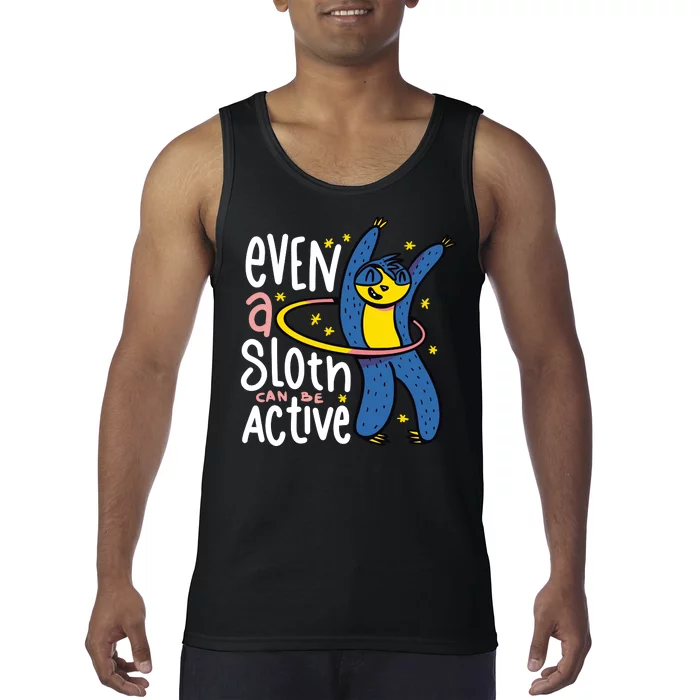 Active Sloth Funny Tank Top