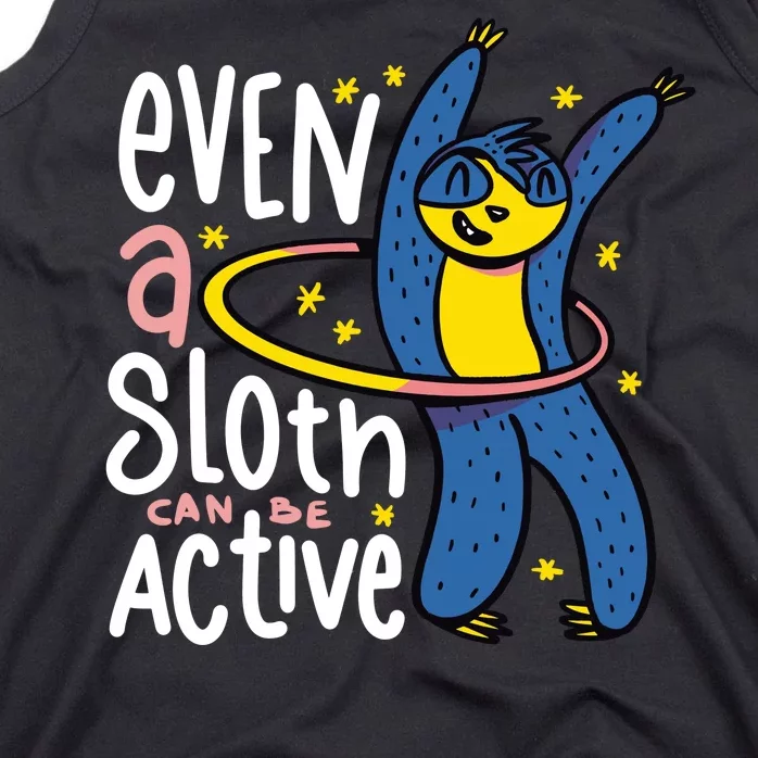 Active Sloth Funny Tank Top