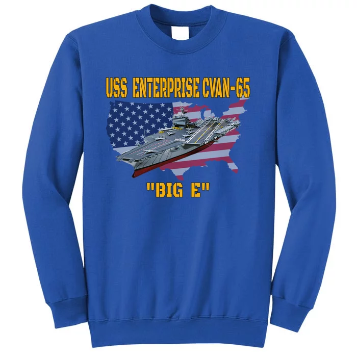 Aircraft Carrier Uss Enterprise Cvancute Gift65 Veterans Day Gift Tall Sweatshirt