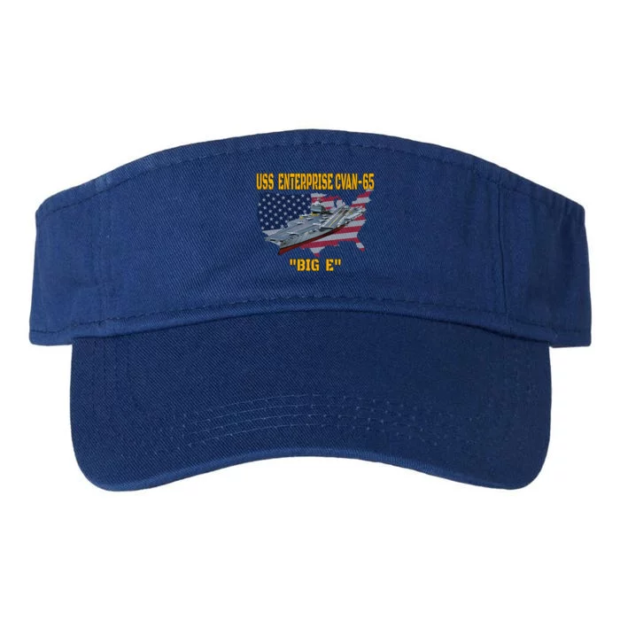 Aircraft Carrier Uss Enterprise Cvancute Gift65 Veterans Day Gift Valucap Bio-Washed Visor