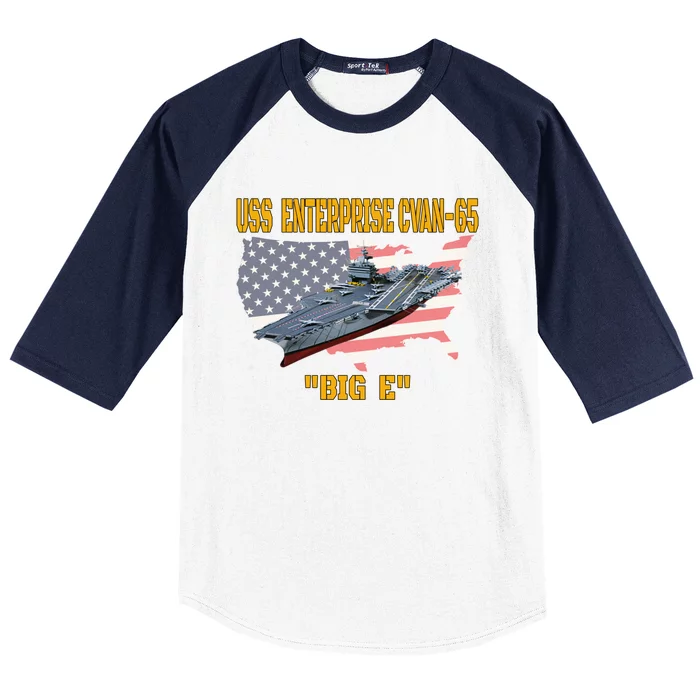 Aircraft Carrier Uss Enterprise Cvancute Gift65 Veterans Day Gift Baseball Sleeve Shirt