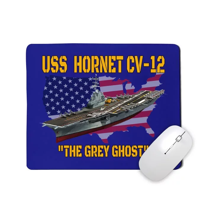 Aircraft Carrier Uss Hornet Cvfunny Gift12 Veterans Day Father's Day Funny Gift Mousepad