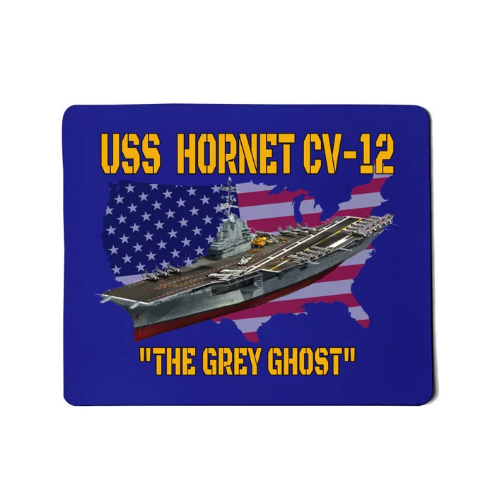 Aircraft Carrier Uss Hornet Cvfunny Gift12 Veterans Day Father's Day Funny Gift Mousepad