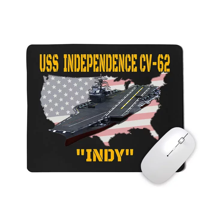 Aircraft Carrier Uss Independence Cv62 Veterans Day Mousepad