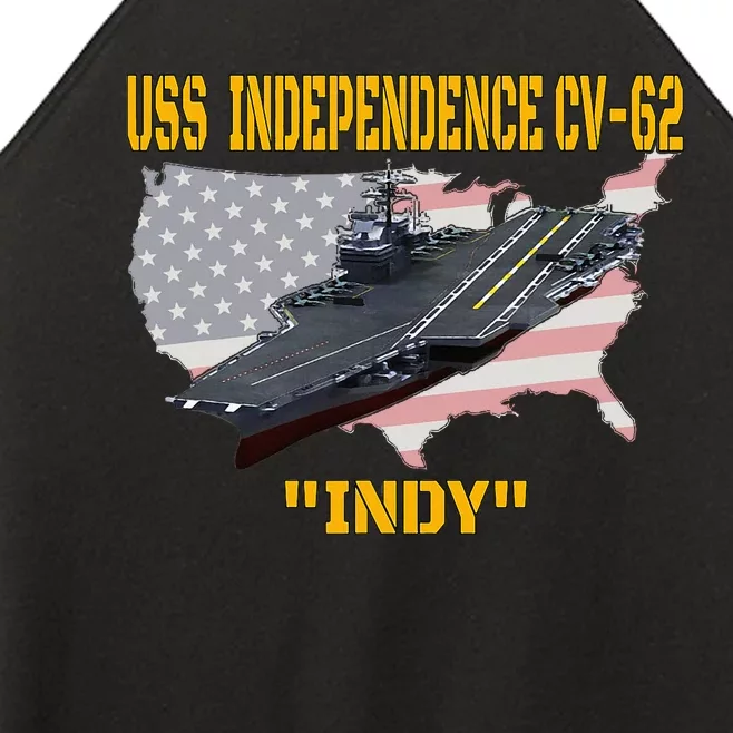 Aircraft Carrier Uss Independence Cv62 Veterans Day Women’s Perfect Tri Rocker Tank