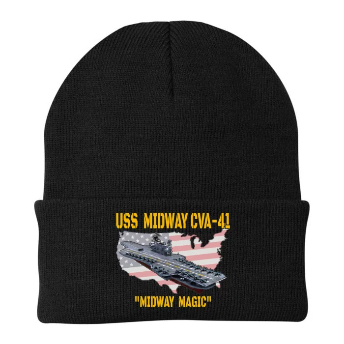 Aircraft Carrier Uss Midway Cva41 Veterans Day Knit Cap Winter Beanie