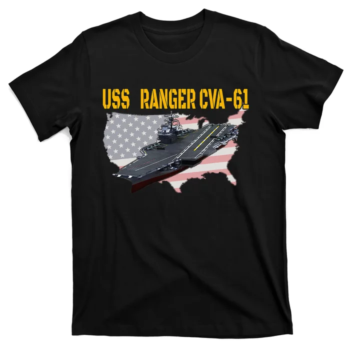 Aircraft Carrier Uss Ranger Cva61 Veterans Day T-Shirt