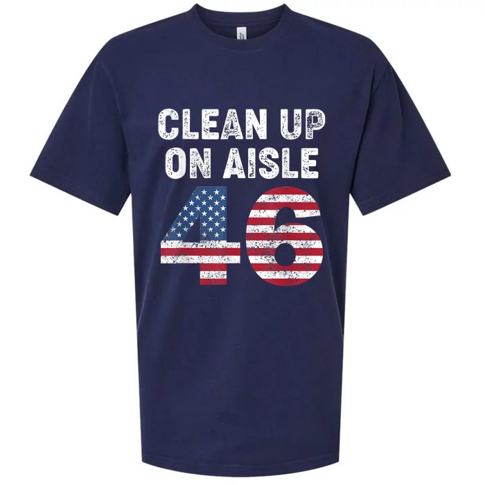 AntiBiden Clean Up On Aisle 46 Impeach Biden Sueded Cloud Jersey T-Shirt