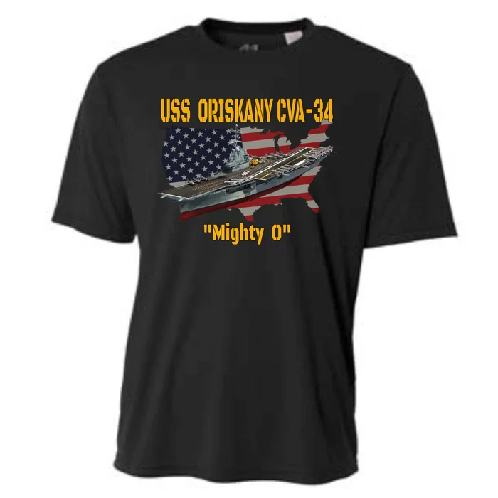 Aircraft Carrier Uss Oriskany Cva34 Veteran Day Father Day Gift Cooling Performance Crew T-Shirt