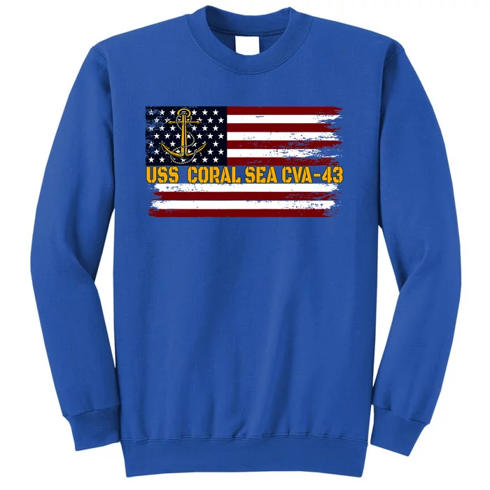 Aircraft Carrier Uss Hornet Cvs 12 Veterans Day FatherS Day Tall Sweatshirt