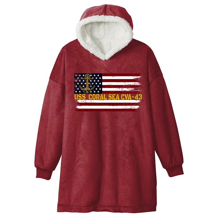 Aircraft Carrier Uss Hornet Cvs 12 Veterans Day FatherS Day Hooded Wearable Blanket