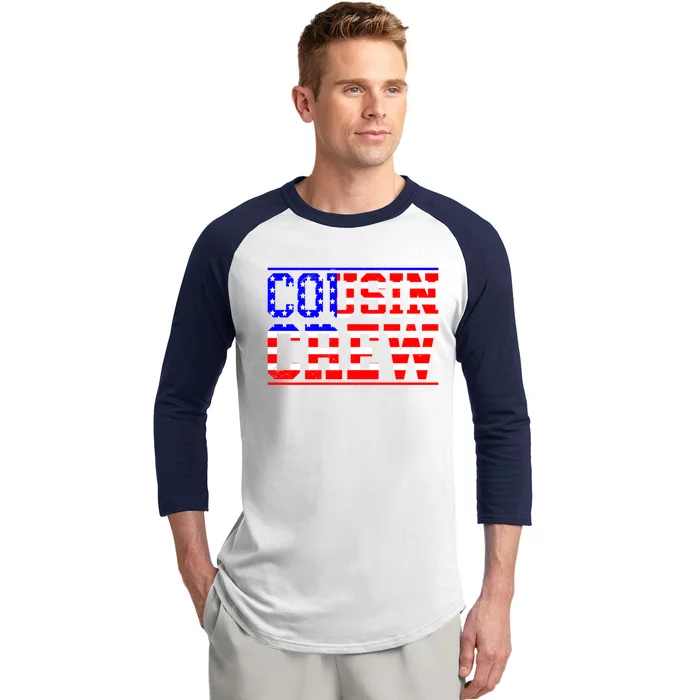 American Cousin Usa Cousin Crew Gift Baseball Sleeve Shirt